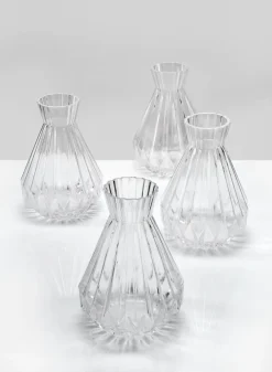 6.5in Tall Bonbon Glass Vase, Set of 4