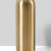 8.5in Tall Bretagne Matte Gold Steel Capsule Vase