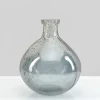 7in Tall Camille Grey Luster Glass Deco Vase