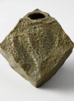4in Tall Castille Stone Look Ceramic Vase