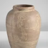9in Tall Cintra Aged Clay Look Jar Stoneware Vase