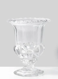 9in Tall Classic Urn Glass Vase
