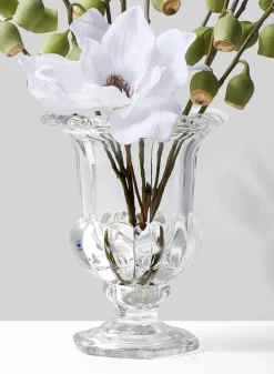 9in Tall Classic Urn Glass Vase