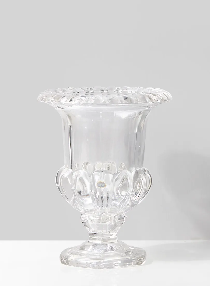 5.5in Tall Classic Urn Glass Vase, Small