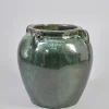 16in Tall Clay & Ceramic Jar Urn, Bali Jade