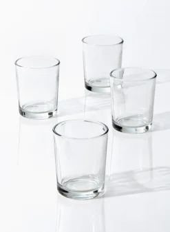 2.5in Tall Clear Glass Votive Holder