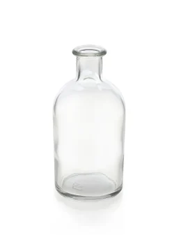 5.25in Tall Clear Medicine Bottle Bud Glass Vase, Set of 6