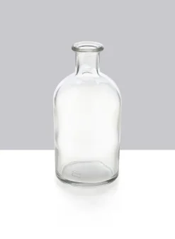 5.25in Tall Clear Medicine Bottle Bud Glass Vase, Set of 6