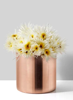5in Tall Copper Plated Cylinder Vase