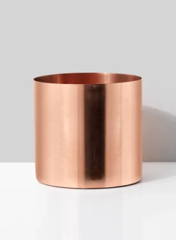 5in Tall Copper Plated Cylinder Vase
