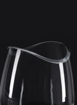 7in Tall Deco Cut Glass Vase