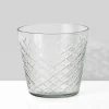 3.75in Tall Diamond Cut Glass Vase