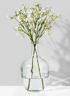 10in Tall Glass Bottle Vase