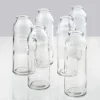6.25in Tall Glass Bottle Vase, Set of 6