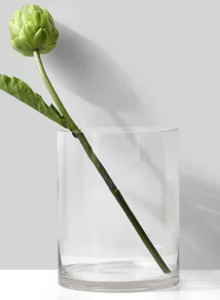 10in Tall Glass Cylinder Vase