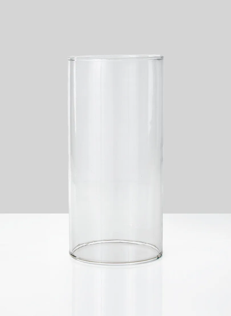 9.5in Tall Glass Hurricane