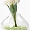 8in Tall Glass Planting Vase