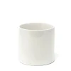4in Tall Gloss White Ceramic Cylinder