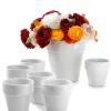 3in Tall Gloss White Standard Pot, Set of 6