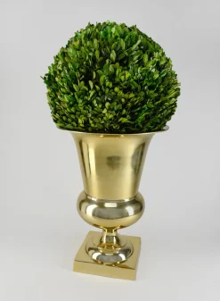 21in Tall Gold Aluminum Urn