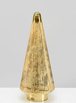 14.75in Tall Gold Arrow Stripe Christmas Tree