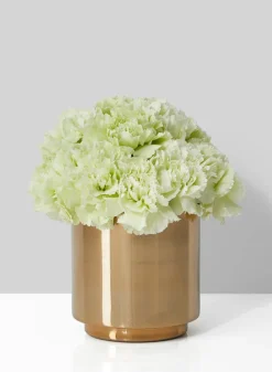 4in Tall Gold Iron Vase