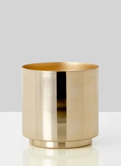 5in Tall Gold Iron Vase, Set of 4