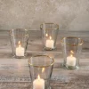 4.5in Tall Gold Rim Glass Julep Cup Vase, Set of 4