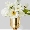 7.5in Tall Gold Urn Iron Vase