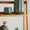 11in Tall Grey Glazed Leif Ceramic Vase