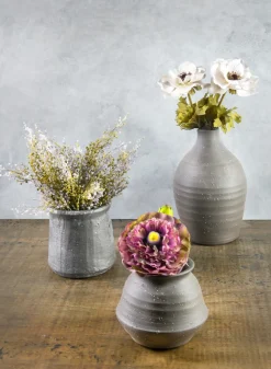 5in Tall Hagi Black Terrazo Ceramic Planter