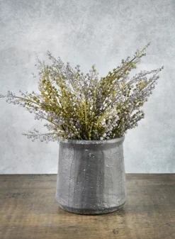 5in Tall Hagi Black Terrazo Ceramic Planter