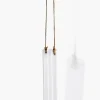 7in Tall Hanging Glass Tube Vase
