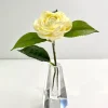 4in Tall Hexagon Tapered Crystal Glass Vase