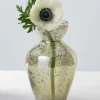6in Tall Jacques Green Vintage Bud Glass Vase