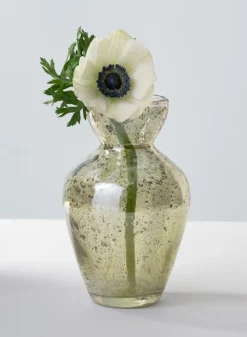 6in Tall Jacques Green Vintage Bud Glass Vase