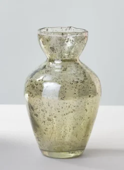 6in Tall Jacques Green Vintage Bud Glass Vase