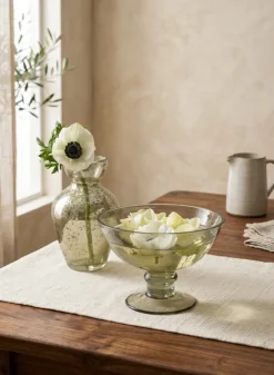 6in Tall Jacques Green Vintage Bud Glass Vase