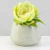 3.75in Tall Krater Rust White Pot
