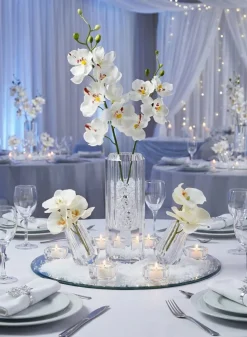 4in Tall Leaning Crystal Glass Bud Vase