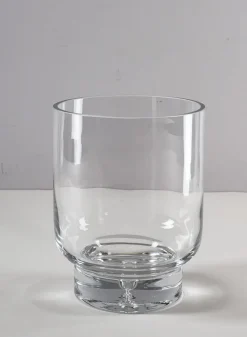 8in Tall Luxe Pedestral Glass Vase