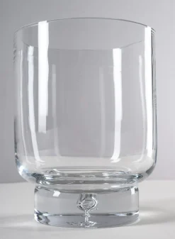 8in Tall Luxe Pedestral Glass Vase