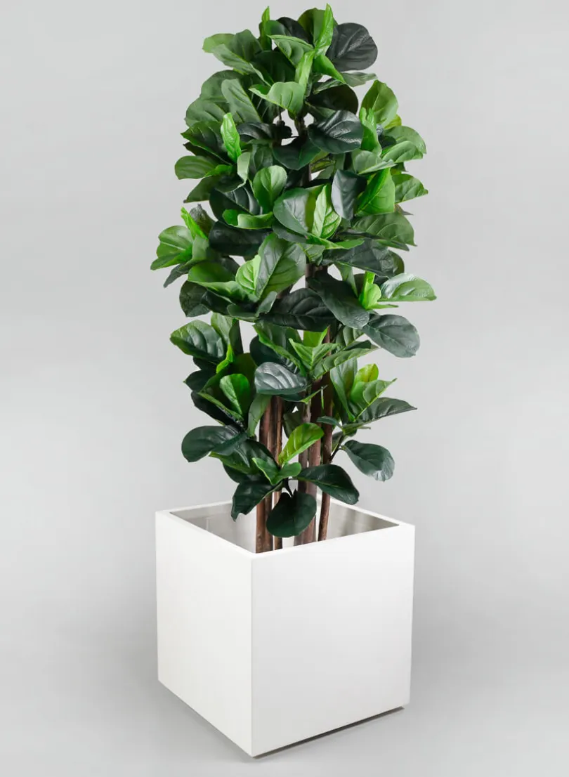19.5in Tall Millennium Pearl Cube Planter