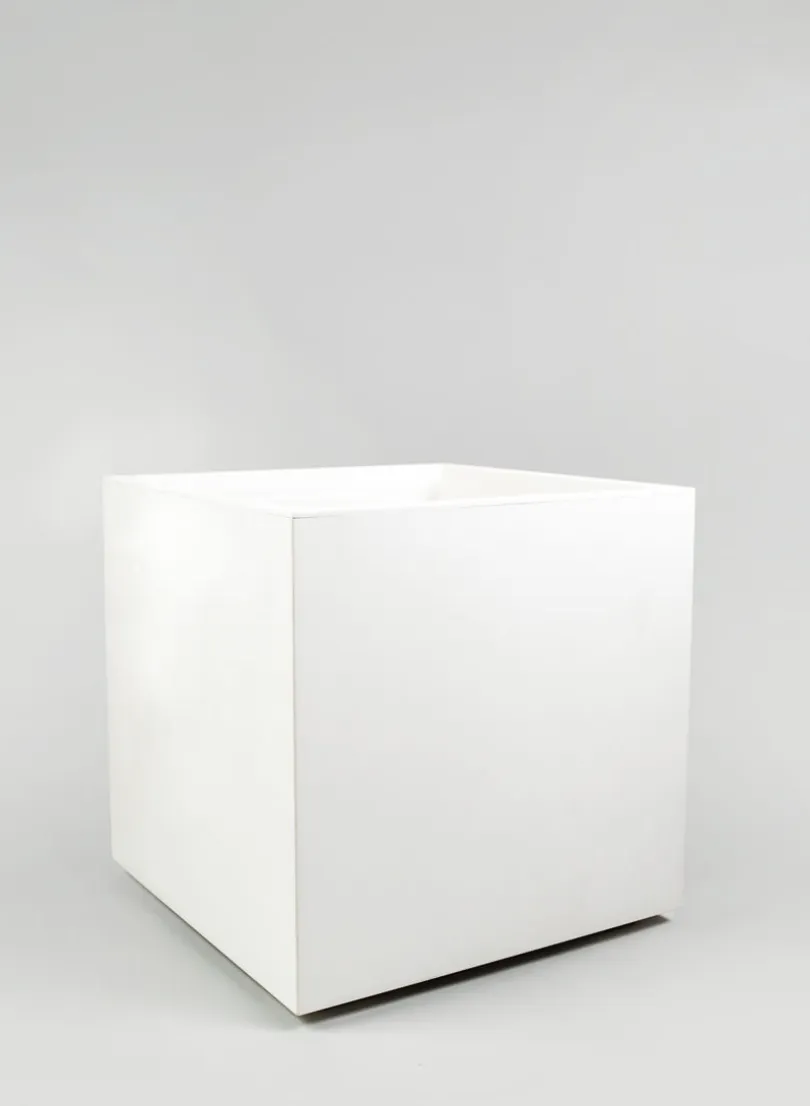 19.5in Tall Millennium Pearl Cube Planter