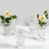4in Tall Mimosa Glass Urn, Mini, Set of 6
