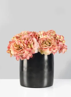 6.25in Tall Nairobi Small Black Nickel Vase