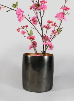 6.25in Tall Nairobi Small Black Nickel Vase