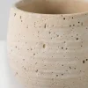 5in Tall Natural Slate Beige Cement Cache Pot