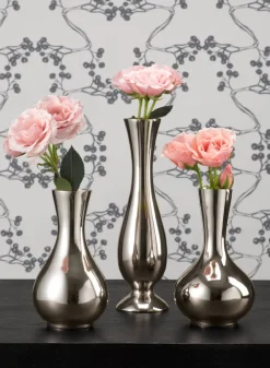 5 1/2in Tall Nickel Bud Vase