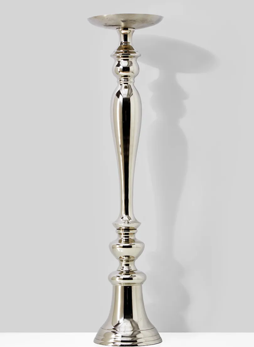 29.5in Tall Nickel Floral Stand